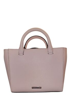 Rebecca Minkoff Blush Pink Saffiano Mini Leather Tote/Crossbody
